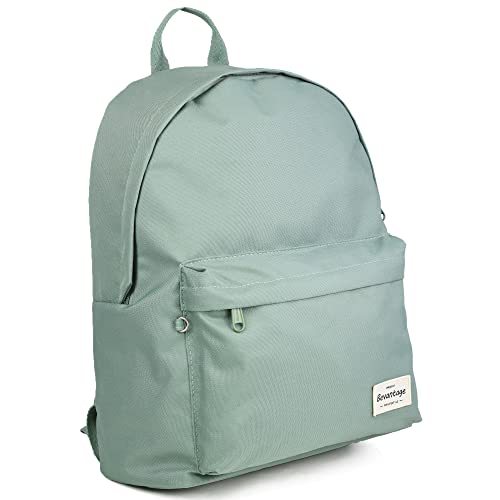 Bevantage Klassischer Rucksack, College, Schule, Büchertasche, wasserabweisend, lässiger Tagesrucksack, Reise-Laptop-Rucksack für Männer und Frauen, Grün 2,Capacity: 17L, Reiserucksäcke von Bevantage