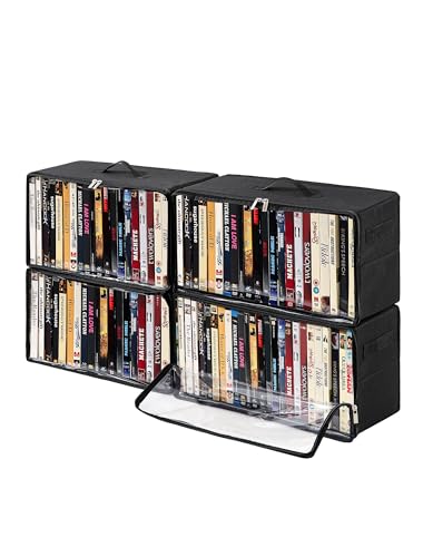 Beveetio DVD-Aufbewahrungsbox, Schwarz, 4 Stück Beveetio DVD-Aufbewahrungsbox, Schwarz, 4 Stück von Beveetio