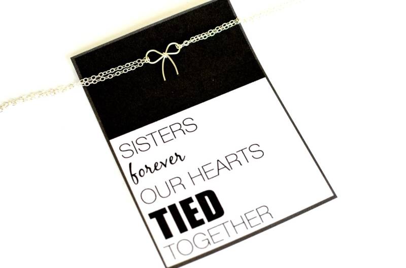 sterling Silber Bogen Armband Schwester Schmuck Geschenk von BevinBold