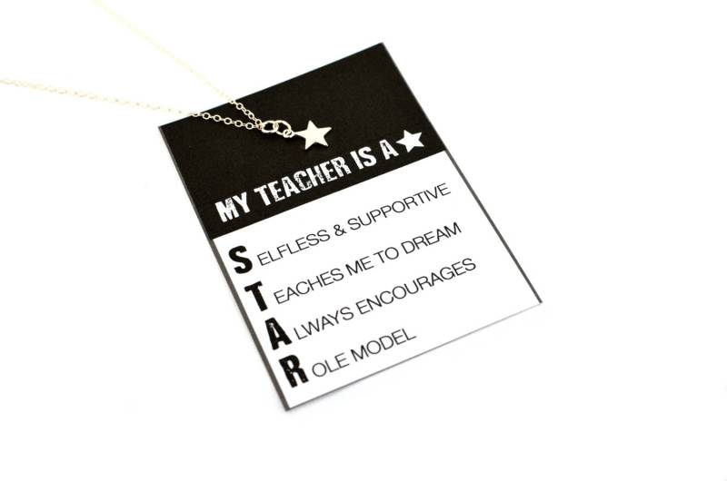 Stern-Anhänger Aus Sterlingsilber Geschenk Für Lehrerin Stern-Anhänger Aus Sterlingsilber Geschenk Für Lehrerin von BevinBold