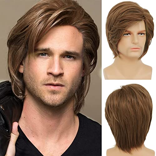 Beweig Männer kurze Perücke braun Cosplay synthetische Halloween von Beweig