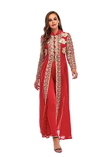 Abaya Dubai Muslimische Sets Kleid Kaftan Türkische Islamische Kleidung Abayas Afrikanische Kleider für Frauen Robe Ensemble Musulmane Rot M Abaya Dubai Muslimische Sets Kleid Kaftan Türkische Islamische Kleidung Abayas Afrikanische Kleider für Frauen Robe Ensemble Musulmane Rot M von Bewellan