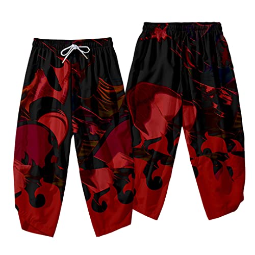 Japanischer Stil Kimono Hosen Set Herren Cosplay Traditionelle Thai Haremshose Harajuku Streetwear Vintage Herren Hose G00023-pants 6XL Japanischer Stil Kimono Hosen Set Herren Cosplay Traditionelle Thai Haremshose Harajuku Streetwear Vintage Herren Hose G00023-pants 6XL von Bewellan