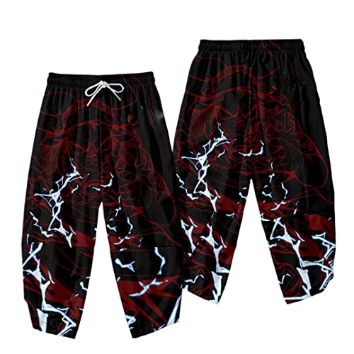 Japanischer Stil Kimono Hosen Set Herren Cosplay Traditionelle Thai Haremshose Harajuku Streetwear Vintage Herren Hose V09338-pants 6XL Japanischer Stil Kimono Hosen Set Herren Cosplay Traditionelle Thai Haremshose Harajuku Streetwear Vintage Herren Hose V09338-pants 6XL von Bewellan
