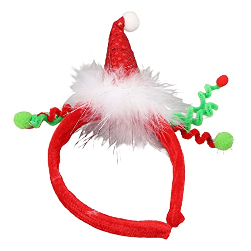 Weihnachten Stirnband, Santa Hut Stirnband Hüte Weihnachten Schneemann Kopfbedeckung, Xmas Merry Christmas Crown Hair Hoop, für Erwachsene Mädchen Jungen (Hut (G685)) von Bewinner