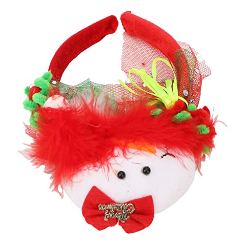 Weihnachten Stirnband, Santa Hut Stirnband Hüte Weihnachten Schneemann Kopfbedeckung, Xmas Merry Christmas Crown Hair Hoop, für Erwachsene Mädchen Jungen (Schneemann (G686)) von Bewinner