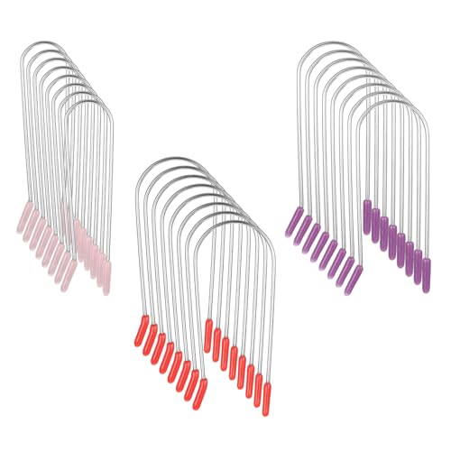Bewudy 24 Stück Hot Curler Clips, Hot Roller Clips Heißwickler-Clips Aufheizbar Clip Ersatz Heizwickler Lockenwickler Clip Für Elektrische Lockenwickler Für Frauen Mädchen (3 Größen) von Bewudy