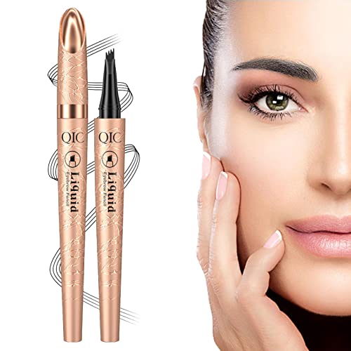 Augenbrauenfüller - Regenfester flüssiger Augenbrauenstift | Cosmetic Tool 4 Point Soft Textured Long Lasting Eyebrows Enhancer Makeup für den täglichen Gebrauch von Frauen Bexdug von Bexdug