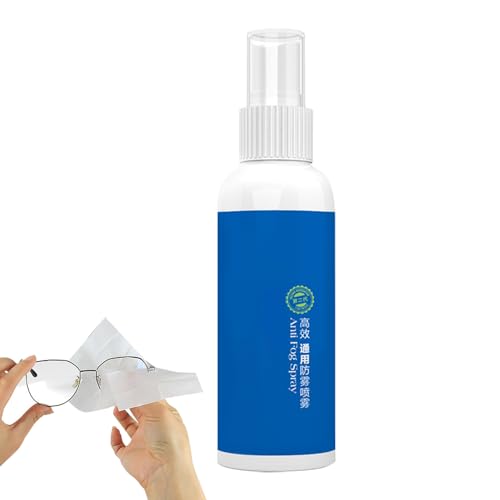 Autoglas-Antibeschlagmittel, Brillen-Defogger für Brillen,80 ml Spray Agent Lens Anti Fog - Kein Verschmutzungs-Antibeschlagwerkzeug für Brillen, Badezimmerspiegel, Schwimmbrillen und Bexdug von Bexdug