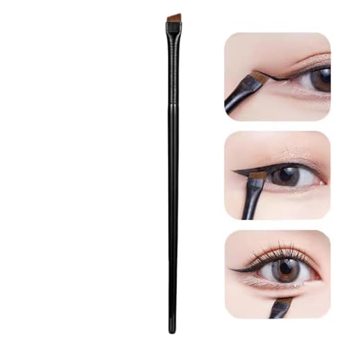 Bexdug Brauenpinsel, Brauenpinsel für Augenbrauen - Eyeliner-Pinsel,Fein abgewinkelter, präziser Eyeliner-Make-up-Pinsel, ultradünnes Make-up-Werkzeug mit abgeschrägtem, flachem Winkel für Augenbrauen von Bexdug