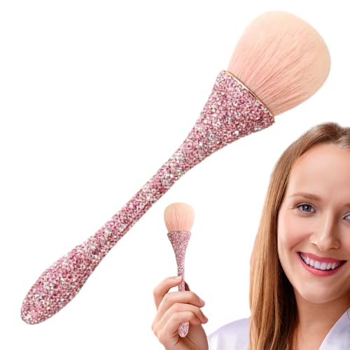 Bexdug Gesichts-Make-up-Pinsel, Fixierpuderpinsel | Blush Loose Powder Reisepinsel für Damen - Kosmetikpinsel, flexibles Gesichts-Make-up-Werkzeug mit weichen Borsten zum Definieren mit Puder, Rouge von Bexdug