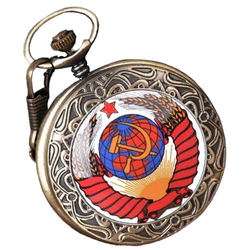 Bexdug Herren Taschenuhr, Klassische Taschenuhr - Hammer Sickle Icon Vintage Uhr Arabische Ziffern | Modeaccessoires, Pentagramm Weizenuhr mit Kette zum Geburtstag, Vaters Day Bexdug Herren Taschenuhr, Klassische Taschenuhr - Hammer Sickle Icon Vintage Uhr Arabische Ziffern | Modeaccessoires, Pentagramm Weizenuhr mit Kette zum Geburtstag, Vaters Day von Bexdug