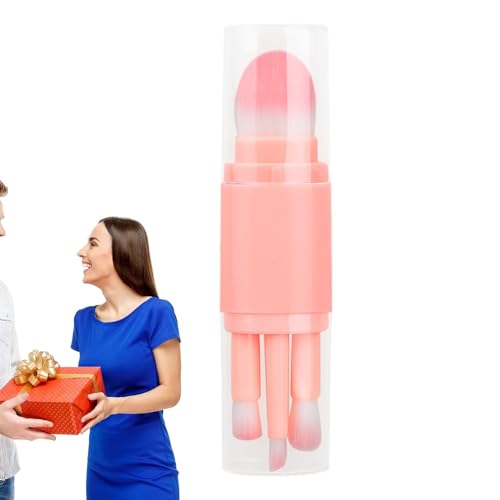Bexdug Make-up-Pinsel-Set, einziehbarer Make-up-Pinsel | Multitasker 5-in-1-Make-up-Pinsel | Einziehbare professionelle Make-up-Pinsel für Frauen und Mädchen von Bexdug