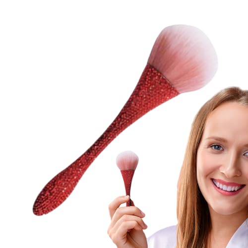 Bexdug Puder-Make-up-Pinsel, Gesichts-Make-up-Pinsel,Blush Loose Powder Reisepinsel für Damen - Puder-Grundierungspinsel mit weichen Borsten, flexibles Gesichts-Make-up-Werkzeug für Frauen, Mädchen, von Bexdug