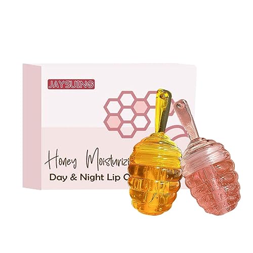 Feuchtigkeitsspendendes Lippenöl für rissige Lippen - Overnight Honey Lip Plumping Enhancer | Lip Repair Lippenpflege für Frauen, Lippenschlaföl für Männer, ausgetrocknete Lippen Bexdug von Bexdug