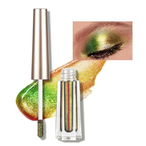 Glitzer-Lidschatten-Make-up | Makeup Liquid Multichrome Glitzer-Lidschatten - Mehrfarbige Glitzer-Schimmer-Augen-Looks für Mädchen und Frauen Bexdug von Bexdug