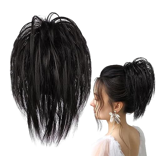 Hairpiece with Elastic Band, Ponytail Holder to Extend Hair, with Clip Hair Updo Hair Extensions Messy Bun Hairpieces, Hair Extension for Women Girls Ponytail von Bexdug