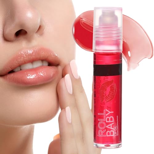 Klares Lippenöl zum Aufrollen,4 ml transparentes Lippenöl mit Duft - Winterkosmetik für Erwachsene und Kinder, klares Lippenpflegeöl für Treffen, Verabredungen, Einkaufen, Reisen Bexdug von Bexdug