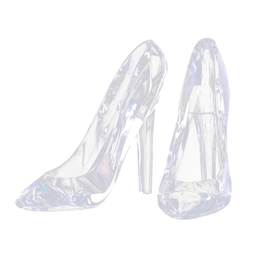 Kristallschuh - Acrylkristalldekorationen für Zuhause,Stilvolle Glasschuh-Dekoration, transparente Schreibtischdekoration für Mädchen, Frauen, drinnen Bexdug von Bexdug