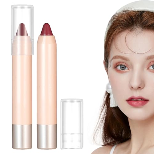 Lippenfleckenmarker | Lipgloss und Lippenstift - Wasserfester, wischfester, hochpigmentierter Lipliner, 8 natürliche Farben für Frauen-Make-up, langlebig und feuchtigkeitsspendend Bexdug von Bexdug