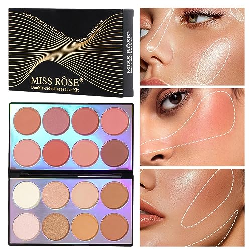 Matte Glitzer-Make-up-Palette - Glitzermatte Make-up-Palette | Make-up-Lidschatten in natürlichen Farben, leuchtende Augen-Make-up-Palette für Frauen und Mädchen, Geburtstagsgeschenke Bexdug von Bexdug