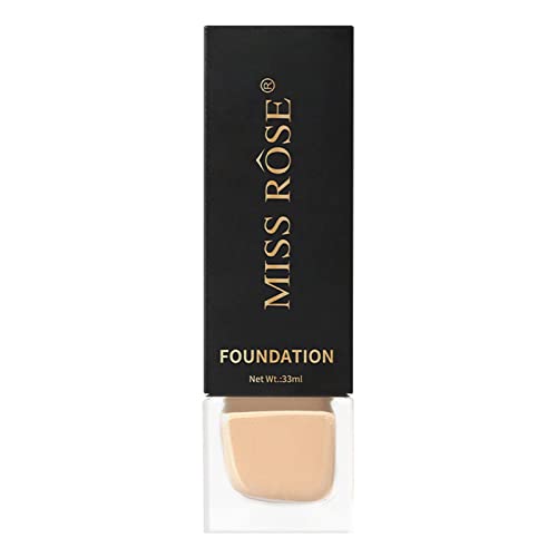 Porenlose flüssige Foundation,33 ml Gesichts-Make-up für normale und trockene Haut | Leichte Foundation mit flüssiger HD-Abdeckung, hohe und natürliche Deckkraft Bexdug von Bexdug