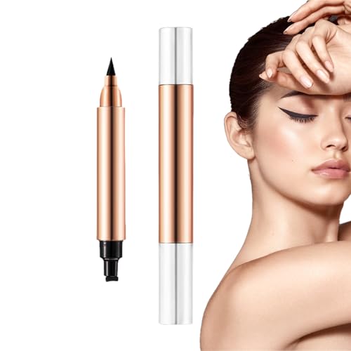 Wasserfeste Eyeliner-Flüssigkeit | 75g wasserfester flüssiger Eyeliner Double Head | Milder Eyeliner-Stift, schnell trocknendes Augen-Make-up für präzise Linien, jugendliche, kräftige Looks Bexdug von Bexdug