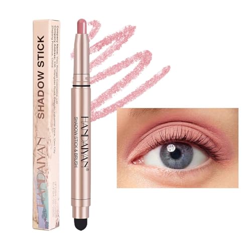 Waterproof Glitter Eyeshadow Pen, Makeup Pen, Highly Pigmented Eyeshadow, Long-Lasting and Smooth, Glittering Matte Eyeshadow Stick Met-allic Champagne Waterproof Smooth Shimmer Stick for Eye Makeup von Bexdug