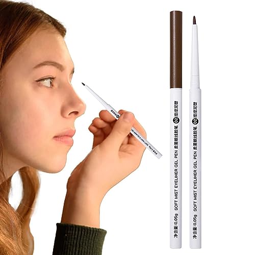 Wischfester Eyeliner-Stift,Langlebiger Augenstift | Schweißfester Eyeliner-Stift, ultrafeiner wasserfester Eyeliner, langlebiger Eyeliner-Stift für verschiedene Make-ups, lässt sich leicht Bexdug von Bexdug