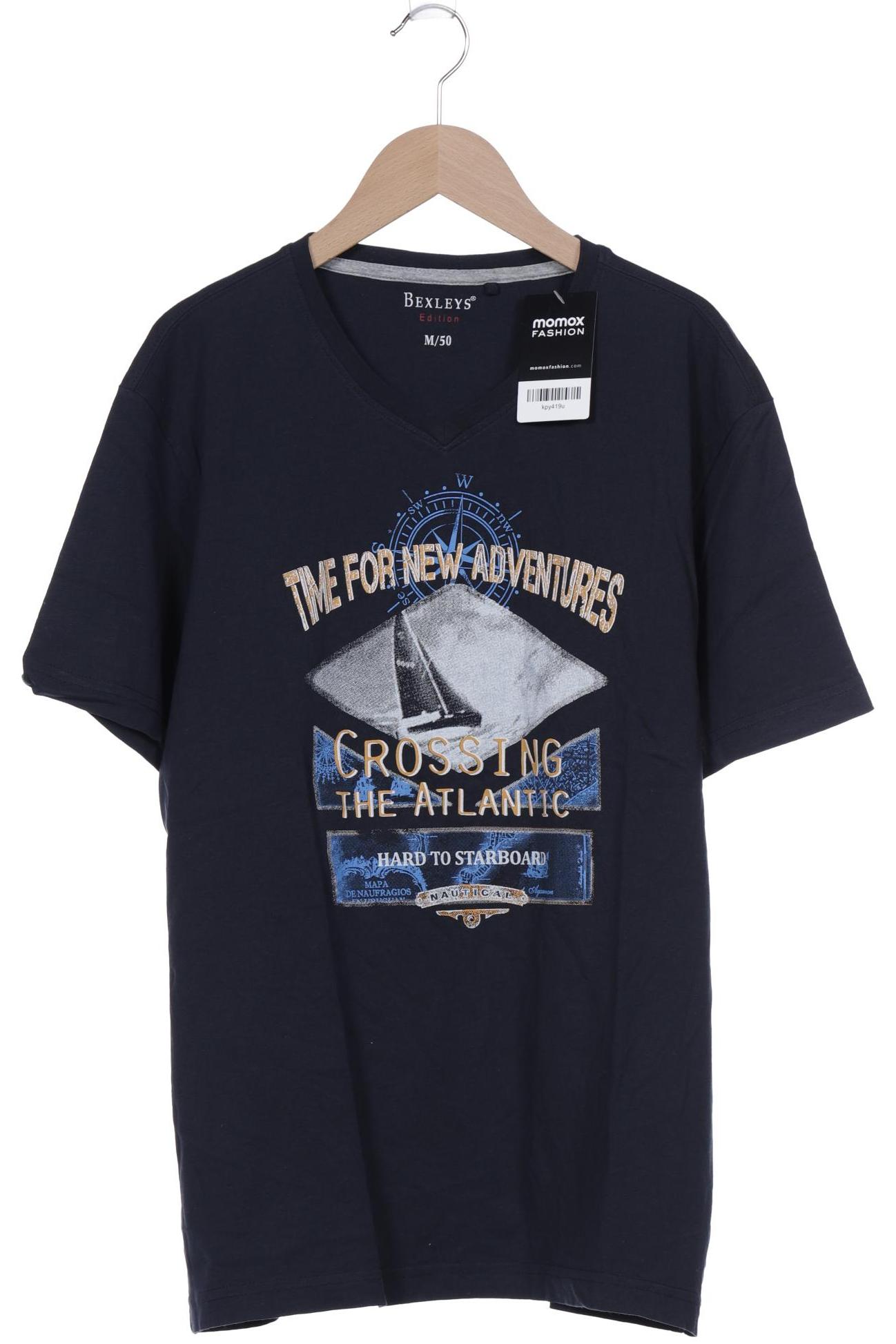 Bexleys Herren T-Shirt, marineblau, Gr. 50 von Bexleys