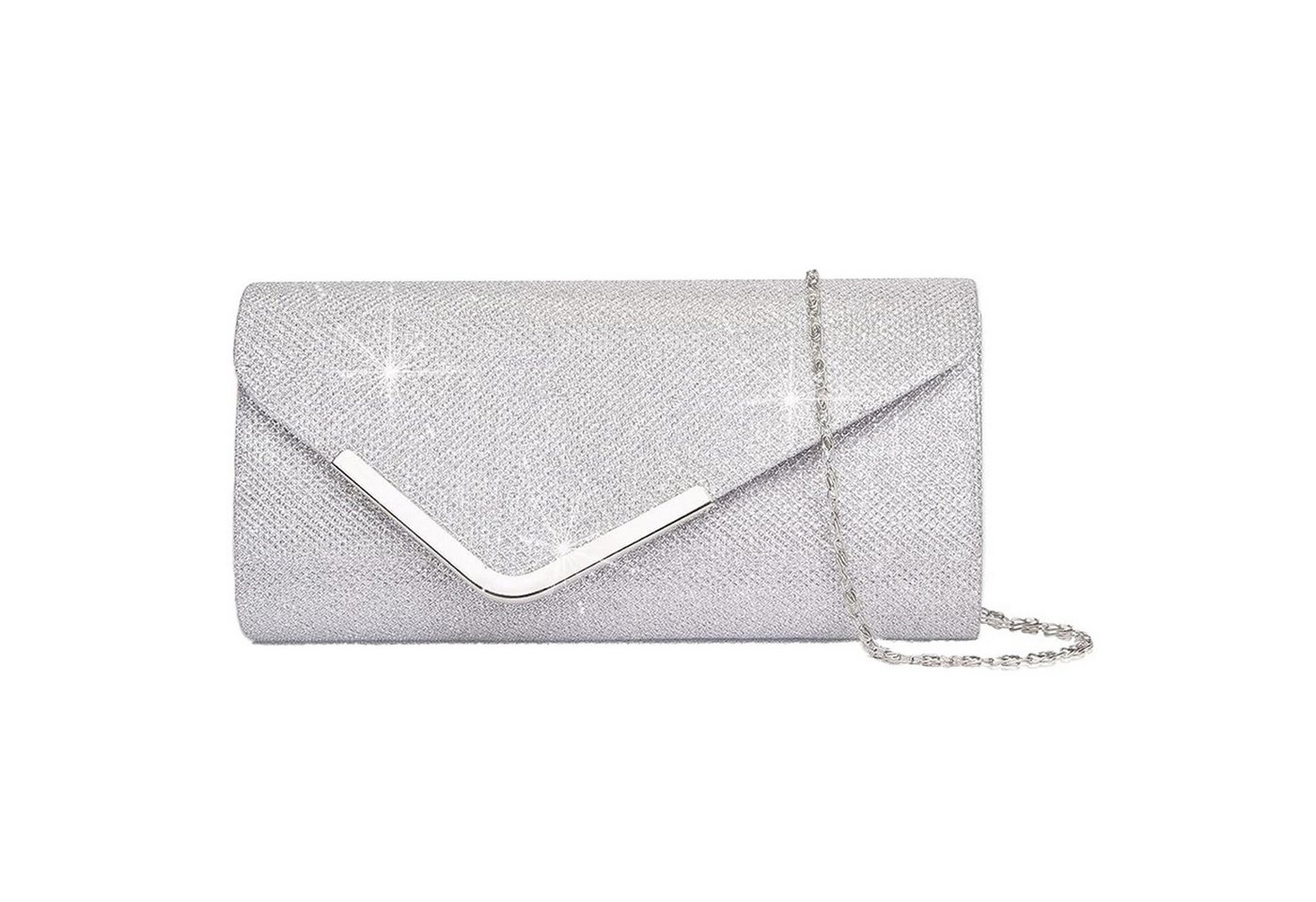 Bextsrack Abendtasche Damen Glitzer Abendtasche Umschlag Clutch Kette Abnehmbar (1-tlg), Einfach und großzügig von Bextsrack