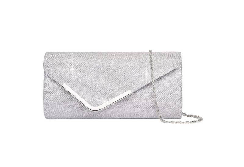 Bextsrack Abendtasche Damen Glitzer Abendtasche Umschlag Clutch Kette Abnehmbar (1-tlg), Einfach und großzügig von Bextsrack