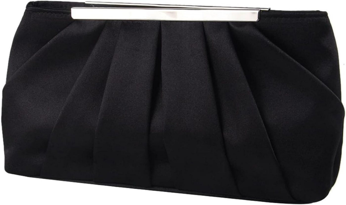 Bextsrack Abendtasche Damen Satin Abendtasche Elegante Satin Plissee Abend Clutch von Bextsrack