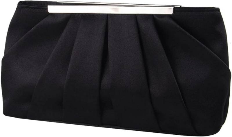 Bextsrack Abendtasche Damen Satin Abendtasche Elegante Satin Plissee Abend Clutch von Bextsrack