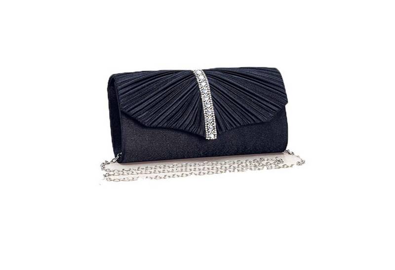 Bextsrack Abendtasche Damen Satin Abendtasche Elegante Satin Plissee Abend Clutch von Bextsrack
