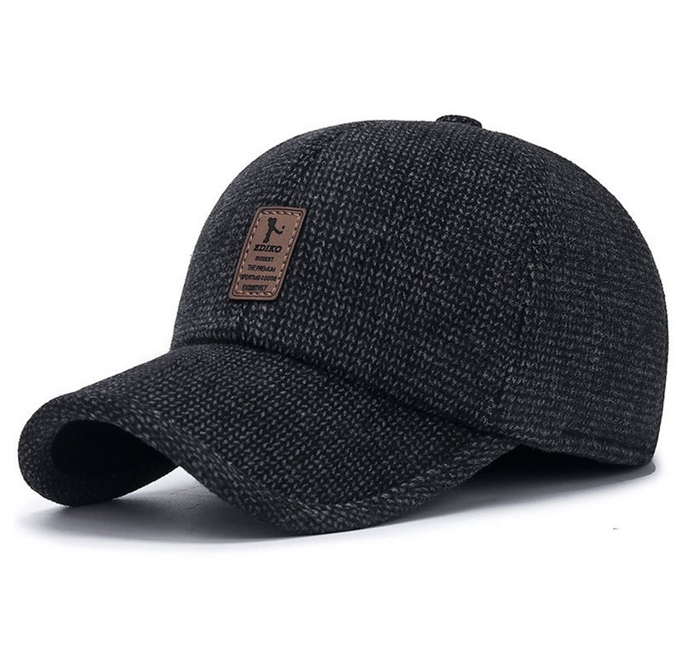 Bextsrack Baseball Cap Winter Baseball Cap mit Ohrenklappen Herren Wärmemütze von Bextsrack