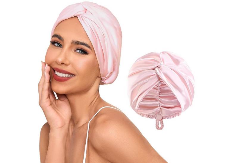 Bextsrack Duschhaube Verstellbare Seidenhaube zum Schlafen von Bextsrack