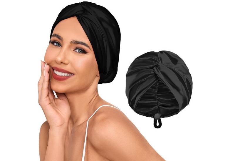 Bextsrack Duschhaube Verstellbare Seidenhaube zum Schlafen von Bextsrack