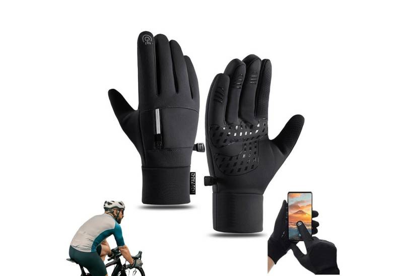 Bextsrack Fahrradhandschuhe Damen Herren Wasserdicht Winterhandschuhe Touchscreen Sporthandschuhe von Bextsrack