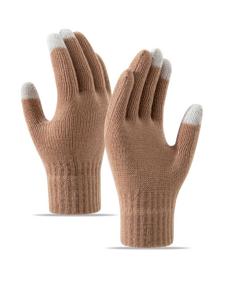 Bextsrack Fleecehandschuhe Winterhandschuhe Touchscreen Handschuhe Strick handschuhe (Sport Warm und Winddicht) für Skifahren Radfahren und SMS, Geeinget für Damen und Herren von Bextsrack