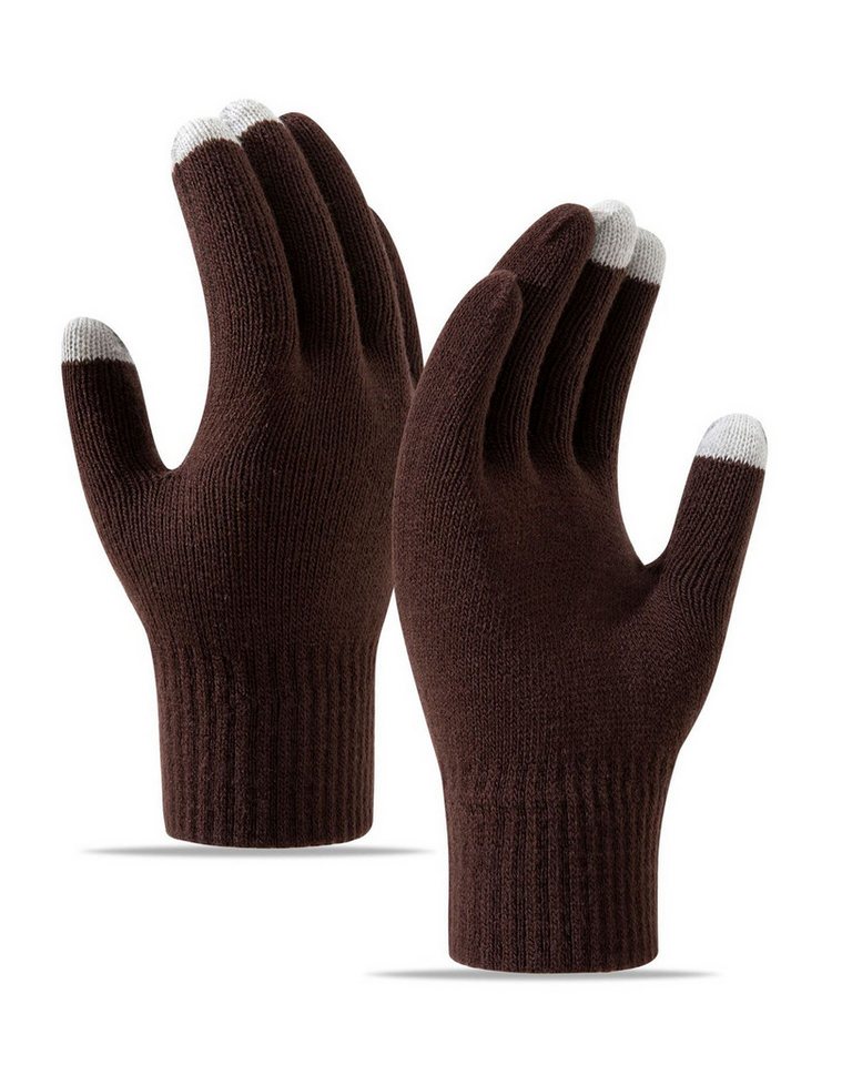 Bextsrack Fleecehandschuhe Winterhandschuhe Touchscreen Handschuhe Strick handschuhe (Sport Warm und Winddicht) für Skifahren Radfahren und SMS, Geeinget für Damen und Herren von Bextsrack