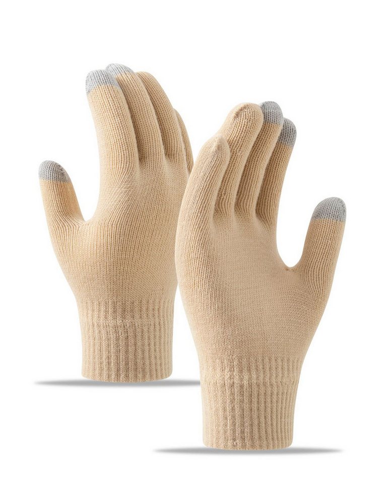 Bextsrack Fleecehandschuhe Winterhandschuhe Touchscreen Handschuhe Strick handschuhe (Sport Warm und Winddicht) für Skifahren Radfahren und SMS, Geeinget für Damen und Herren von Bextsrack