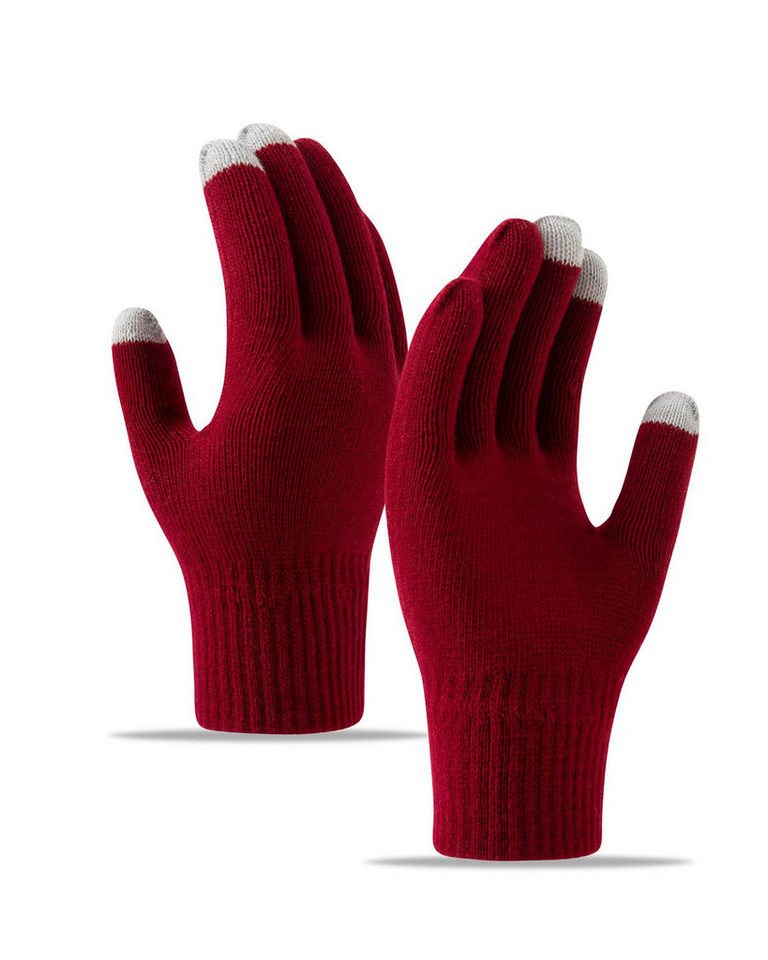 Bextsrack Fleecehandschuhe Winterhandschuhe Touchscreen Handschuhe Strick handschuhe (Sport Warm und Winddicht) für Skifahren Radfahren und SMS, Geeinget für Damen und Herren von Bextsrack