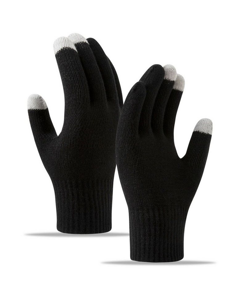 Bextsrack Fleecehandschuhe Winterhandschuhe Touchscreen Handschuhe Strick handschuhe (Sport Warm und Winddicht) für Skifahren Radfahren und SMS, Geeinget für Damen und Herren von Bextsrack