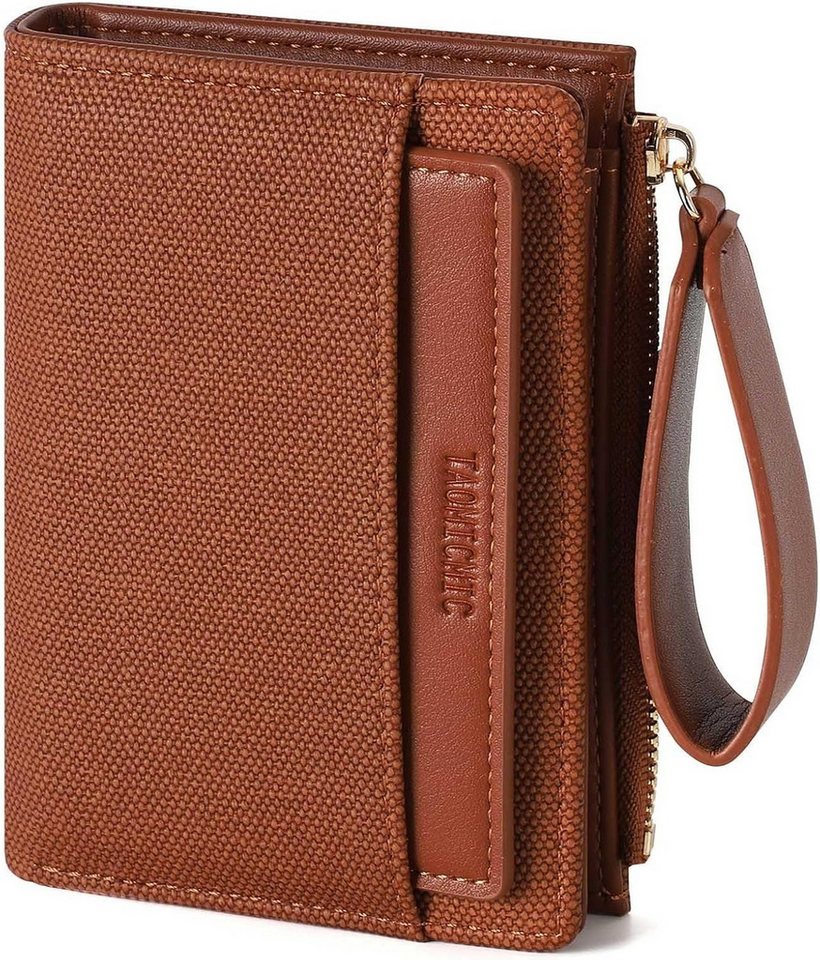 Bextsrack Geldbörse Damen Geldbörse, kleine Münzbörse, faltbare Handtasche mit mehreren Kartenfächern von Bextsrack