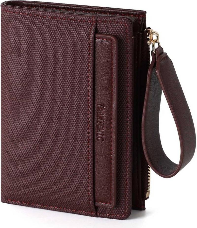 Bextsrack Geldbörse Damen Geldbörse, kleine Münzbörse, faltbare Handtasche mit mehreren Kartenfächern von Bextsrack