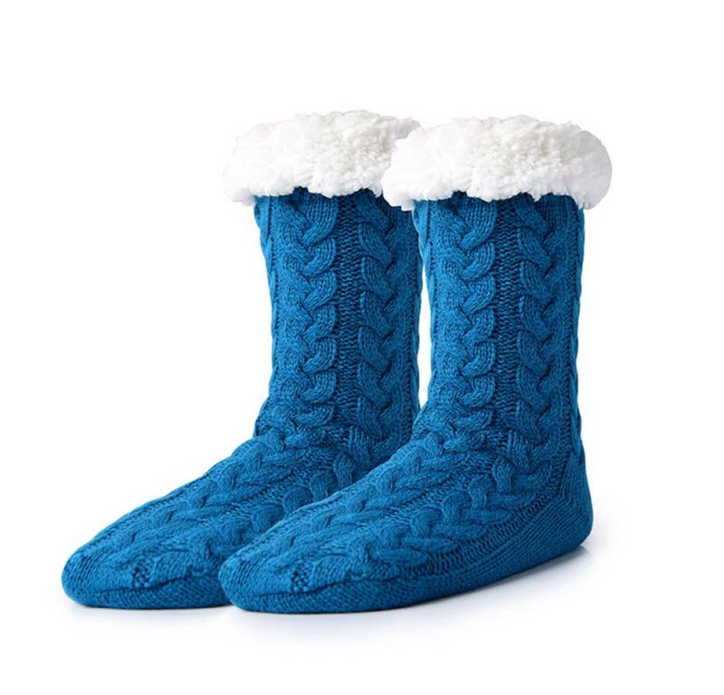 Bextsrack Kuschelsocken Wintersocken Stoppersocken Weihnachtssocken Haussocken (mit Fleece Futter und ABS Anti-Rutsch-Socken Noppen) Für Herren und Damen von Bextsrack