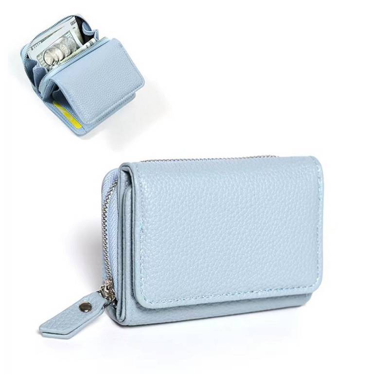 Bextsrack Mini Geldbörse Damen Kleinledergeldbörse mit Münzfach und RFID-Schutz (1-tlg), Klassisch von Bextsrack