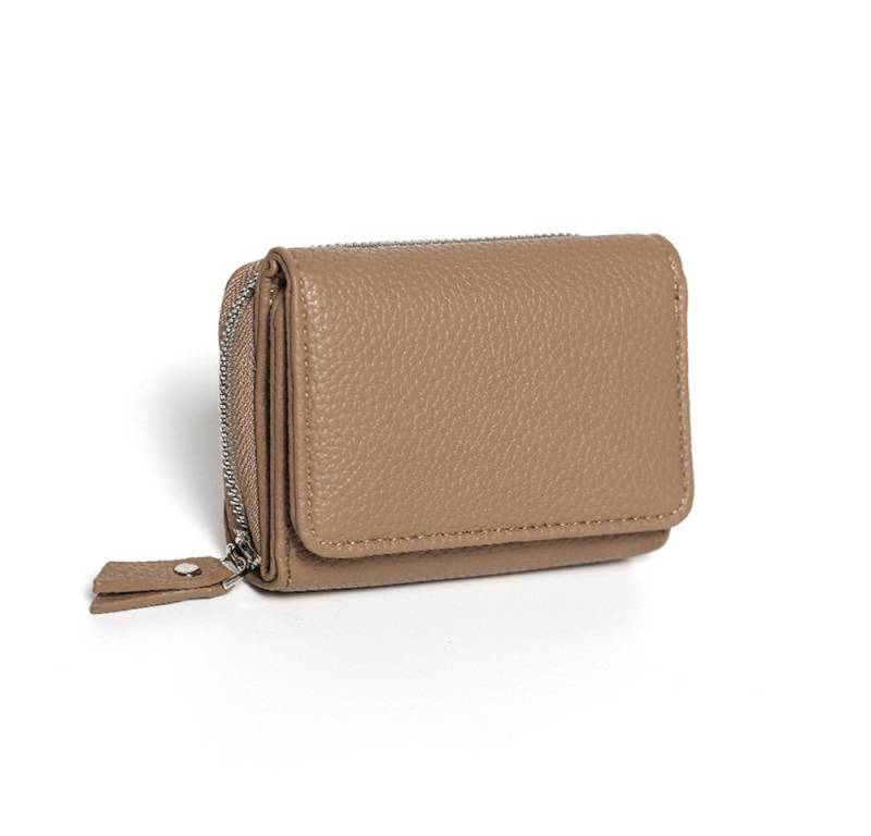 Bextsrack Mini Geldbörse Damen Kleinledergeldbörse mit Münzfach und RFID-Schutz (1-tlg), Klassisch von Bextsrack