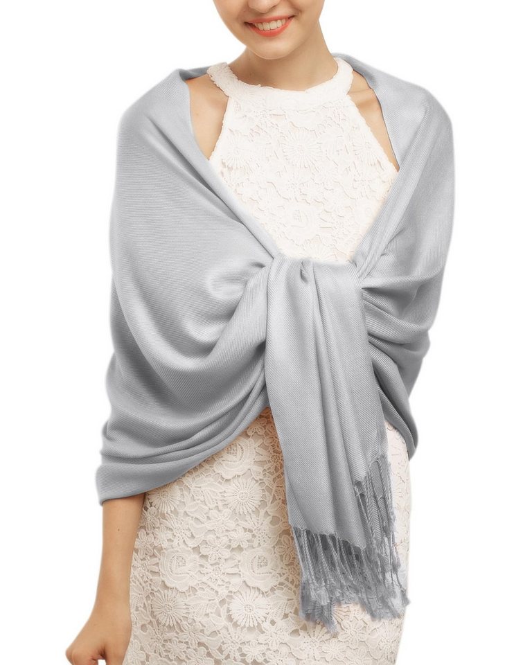 Bextsrack Modeschal Damen Schultertuch Abendkleid festlich Schal, mit quasten/fransen, Tücher für abendkleid Stola Scarf Winterschal von Bextsrack